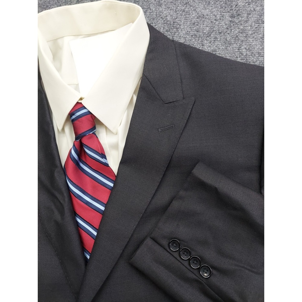 Tiglio Luxe‎ Blazer Mens 52 Long Gray Wool Luxury Italy super 150s Suit Jacket